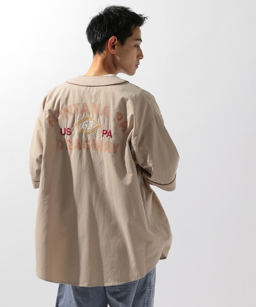 niko and...（ニコアンド）の「刺繍ベースボールシャツ（シャツ/ブラウス・メンズ・カーキ/チャコール/ベージュ・MEDIUM/LARGE）」の20枚目の写真