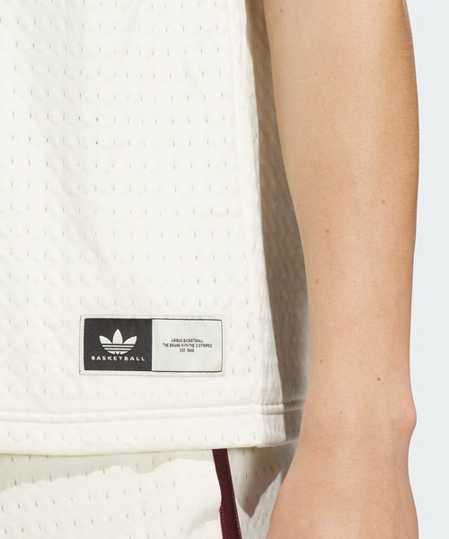 adidas（アディダス）の「OG Jersey / ジャージ タンクトップ アディダスオリジナルス adidas Originals（タンクトップ・メンズ・ホワイト/グリーン・XX-LARGE/3XL/LARGE/MEDIUM/SMALL/X-LARGE/X-SMALL）」の7枚目の写真