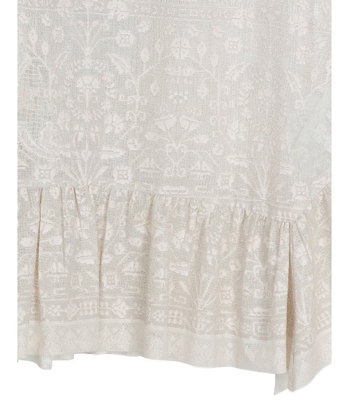 セール】MEDI TROMPE L'OEIL RUFFLE SLIT SKIRT（スカート