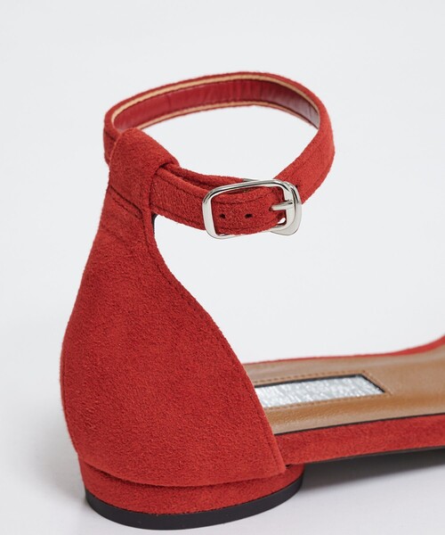 PUBLIC TOKYO（パブリックトウキョウ）の「スエードフラットサンダル（サンダル・レディース・ブラック/レッド・1/2）」の7枚目の写真