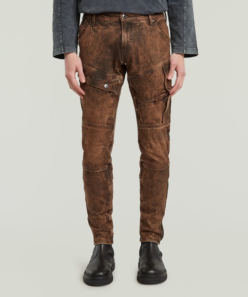 G-STAR(ジースター)の「AIRBLAZE 3D SKINNY JEANS/ヴィンテージライク立体裁断フィッシングウェアディテールスキニージーンズ(デニムパンツ・メンズ・ブラウン系その他・28/30/29/30/30/30/32/30/33/30/31/30/34/30)」の1枚目の写真