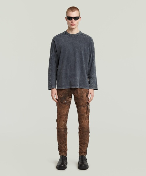 G-STAR(ジースター)の「AIRBLAZE 3D SKINNY JEANS/ヴィンテージライク立体裁断フィッシングウェアディテールスキニージーンズ(デニムパンツ・メンズ・ブラウン系その他・28/30/29/30/30/30/32/30/33/30/31/30/34/30)」の6枚目の写真