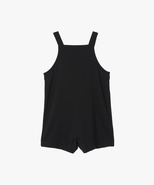 agnes b.(アニエスベー)の「ベビー ”b.”ロゴ刺繍 コットン サロペット(サロペット/オーバーオール・キッズ・ブラック・2YEAR/6MONTH/1YEAR/18M)」の6枚目の写真