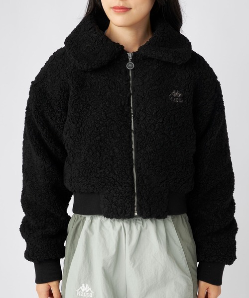 Kappa（カッパ）の「ボアフリースジャケット（その他アウター・レディース・アイボリー/ブラック・LARGE/MEDIUM/SMALL）」の9枚目の写真