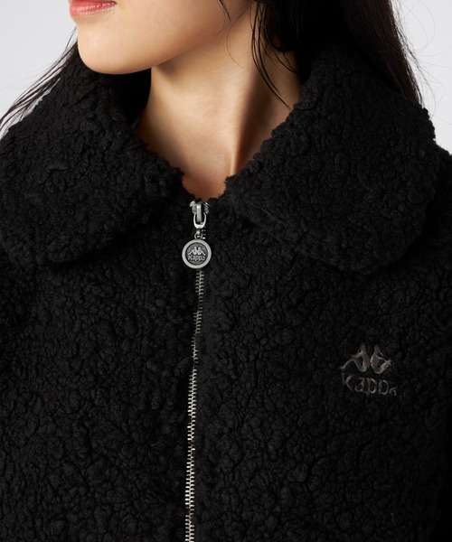 Kappa（カッパ）の「ボアフリースジャケット（その他アウター・レディース・アイボリー/ブラック・LARGE/MEDIUM/SMALL）」の13枚目の写真