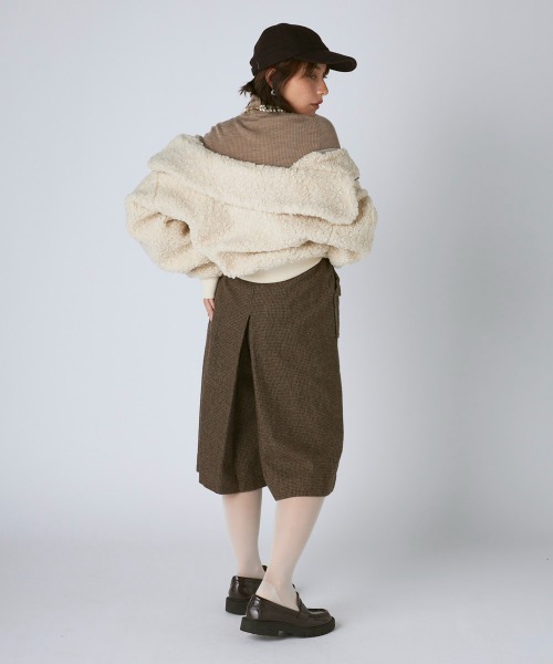 Kappa（カッパ）の「ボアフリースジャケット（その他アウター・レディース・アイボリー/ブラック・LARGE/MEDIUM/SMALL）」の18枚目の写真