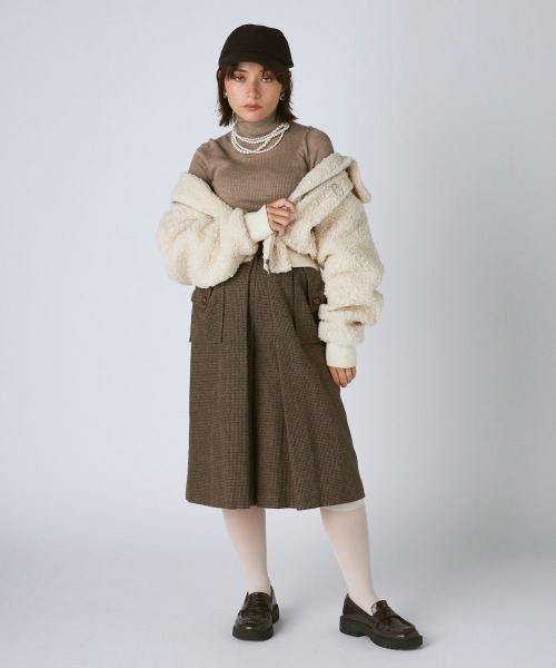 Kappa（カッパ）の「ボアフリースジャケット（その他アウター・レディース・アイボリー/ブラック・LARGE/MEDIUM/SMALL）」の20枚目の写真