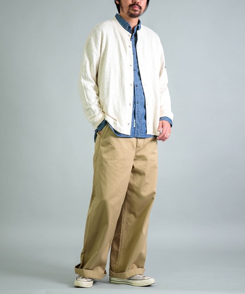 Tieasy（ティージー）の「[Tieasy] te002 ORIGINAL SNAP CARDIGAN / オリジナルスナップカーディガン（カーディガン/ボレロ・メンズ・ナチュラル/ネイビー・4/3）」の9枚目の写真