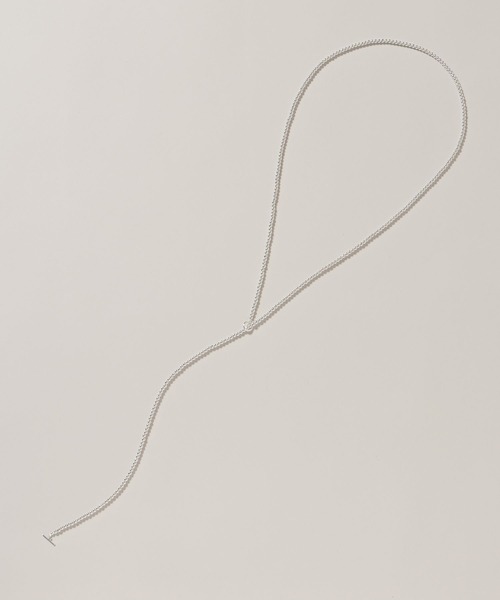 A part by（アパートバイ）の「ヘマタイトビーズロングネックレス（ネックレス・レディース・Silver・FREE）」の2枚目の写真