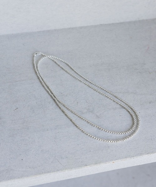 A part by（アパートバイ）の「ヘマタイトビーズロングネックレス≪追加2≫（ネックレス・レディース・Silver・FREE）」の8枚目の写真