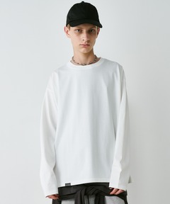 クロップド コットン ジャージー ロングスリーブ Tシャツ（Tシャツ
