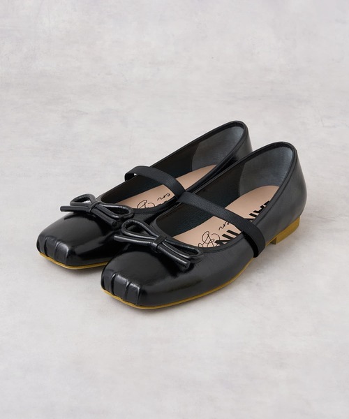 セール】レザーリボンバレエシューズ（バレエシューズ）｜LANVIN en