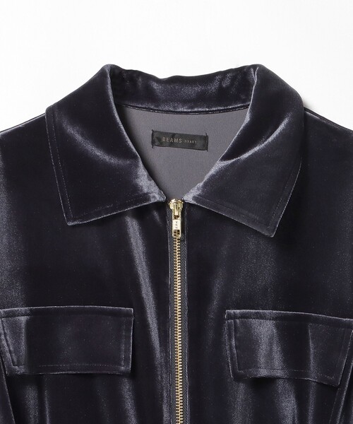 BEAMS HEART（ビームスハート）の「ベロア ジャンプスーツ（つなぎ/オールインワン・レディース・ネイビー/オリーブ・FREE）」の19枚目の写真