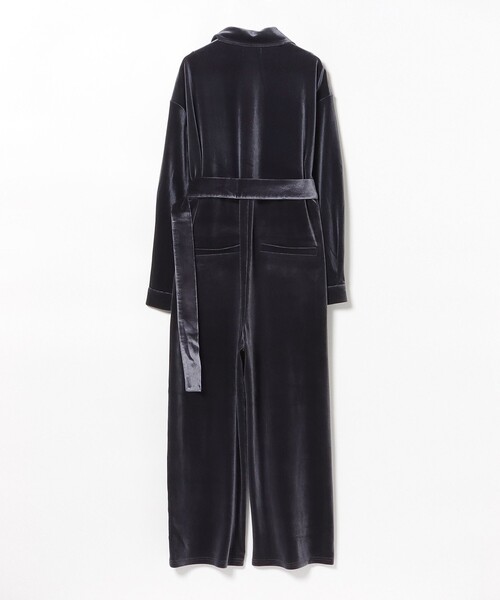 BEAMS HEART（ビームスハート）の「ベロア ジャンプスーツ（つなぎ/オールインワン・レディース・ネイビー/オリーブ・FREE）」の22枚目の写真