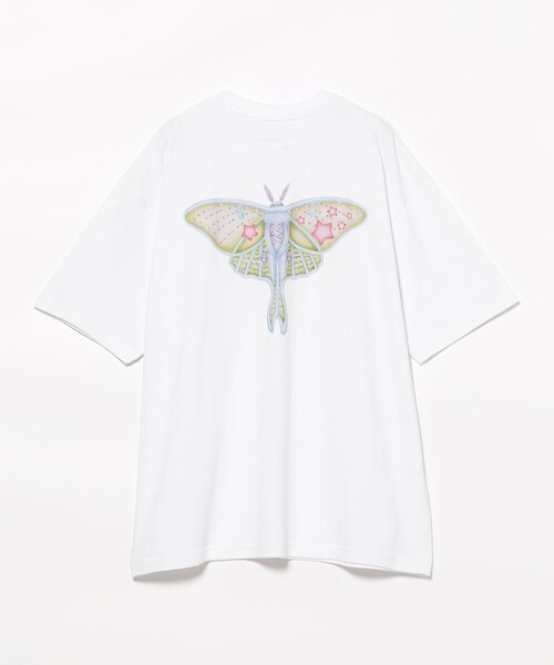 BEAMS T（ビームスティー）の「Hi Bridge Books / Moth T-shirt（Tシャツ/カットソー・メンズ・ブラック/ホワイト・XS/M/L/S）」の6枚目の写真