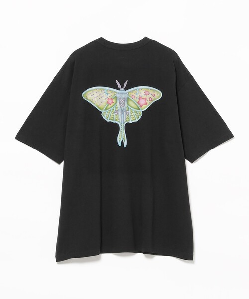 BEAMS T（ビームスティー）の「Hi Bridge Books / Moth T-shirt（Tシャツ/カットソー・メンズ・ブラック/ホワイト・XS/M/L/S）」の9枚目の写真