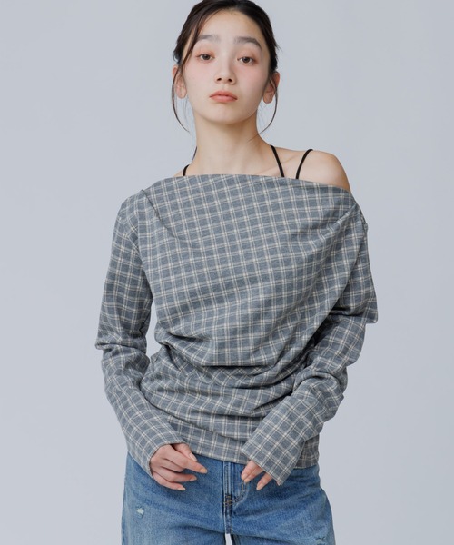 3way drape tops（3ウェイドレープトップス）（Tシャツ/カットソー