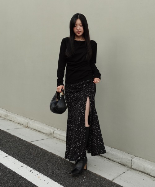 SENEE（セニー）の「3way drape tops（3ウェイドレープトップス）（T