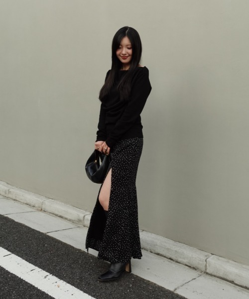 SENEE（セニー）の「3way drape tops（3ウェイドレープトップス）（T