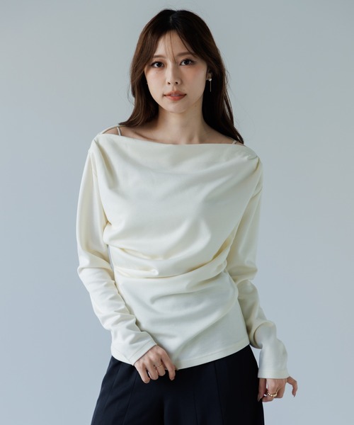 3way drape tops（3ウェイドレープトップス）（Tシャツ/カットソー