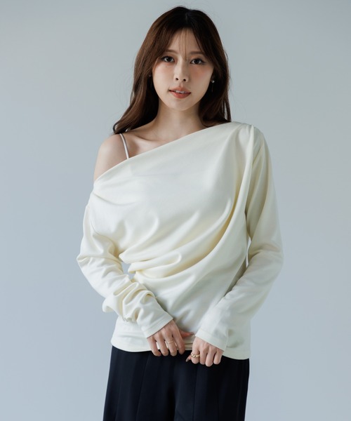 3way drape tops（3ウェイドレープトップス）（Tシャツ/カットソー