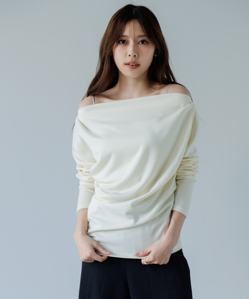 3way drape tops（3ウェイドレープトップス）（Tシャツ/カットソー
