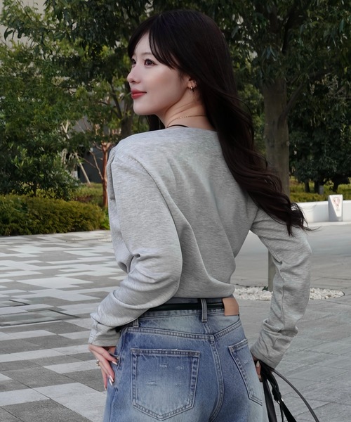 SENEE（セニー）の「3way drape tops（3ウェイドレープトップス）（T