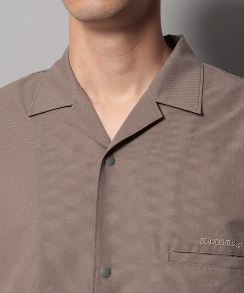 BAYFLOW（ベイフロー）の「【BUDDIES Dept.】FLOWAIR 半袖シャツ[吸水速乾・軽量・セットアップ可]（シャツ/ブラウス・メンズ・ブラック/ベージュ・MEDIUM/LARGE）」の14枚目の写真