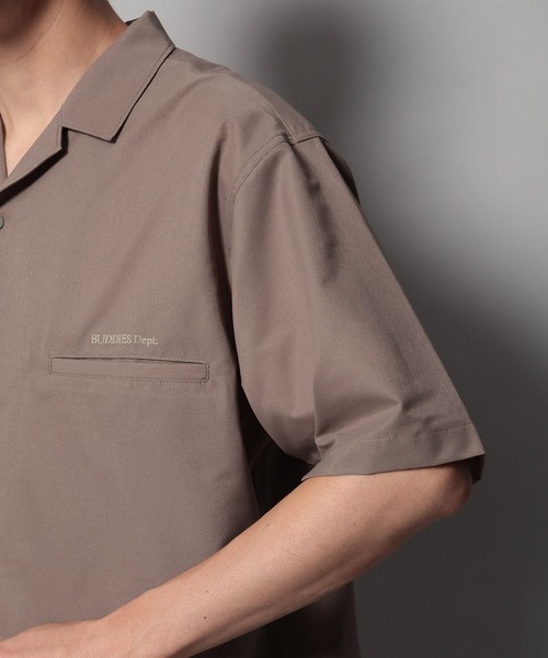 BAYFLOW（ベイフロー）の「【BUDDIES Dept.】FLOWAIR 半袖シャツ[吸水速乾・軽量・セットアップ可]（シャツ/ブラウス・メンズ・ブラック/ベージュ・MEDIUM/LARGE）」の15枚目の写真