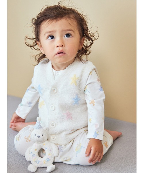 gelato pique（ジェラートピケ）の「【BABY】エアリーモコアニバーサリーベアラトル（その他ベビー用品・キッズ・ピンク/オフホワイト・F）」の3枚目の写真