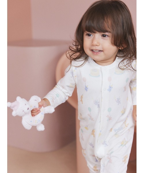 gelato pique（ジェラートピケ）の「【BABY】エアリーモコアニバーサリーベアラトル（その他ベビー用品・キッズ・ピンク/オフホワイト・F）」の4枚目の写真