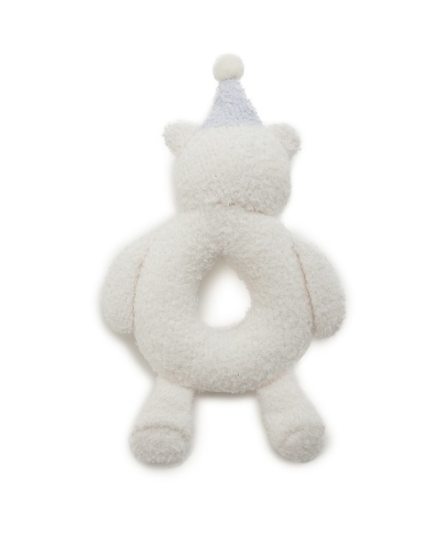 gelato pique（ジェラートピケ）の「【BABY】エアリーモコアニバーサリーベアラトル（その他ベビー用品・キッズ・ピンク/オフホワイト・F）」の8枚目の写真