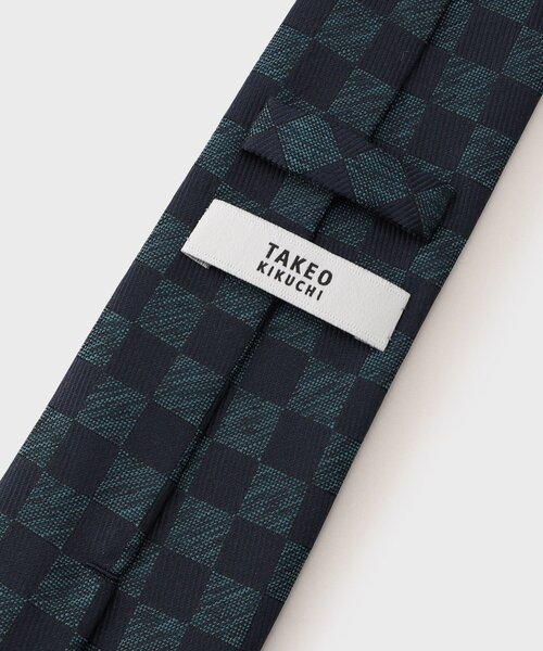 TAKEO KIKUCHI(タケオキクチ)の「【Made in JAPAN】市松紋ネクタイ(ネクタイ・メンズ・グリーン系その他3/ダークブラウン系1/ピンク系その他2・00)」の7枚目の写真