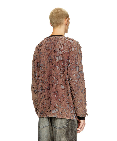 DIESEL(ディーゼル)の「メンズ 長袖Tシャツ T-OVERT(Tシャツ/カットソー・メンズ・ダークブラウン・SMALL/X-LARGE/MEDIUM/LARGE/XX-LARGE)」の5枚目の写真