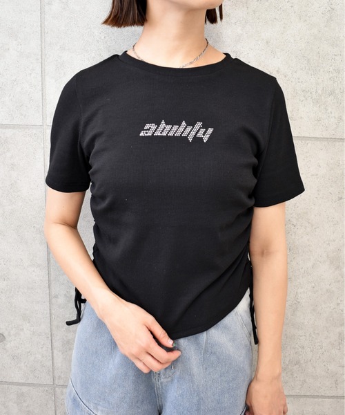 セール】ラインストーンロゴT（Tシャツ/カットソー）｜FUN