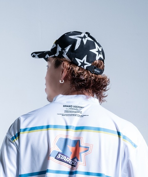 STARTER(スターター)の「◆STARTER GOLF◆スターターゴルフ STARTER GOLF PATTERN CAP SG-023006(キャップ・メンズ・ネイビー・L)」の4枚目の写真