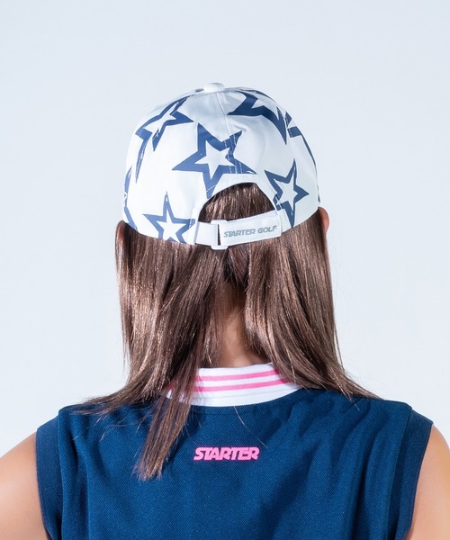 STARTER(スターター)の「◆STARTER GOLF◆スターターゴルフ STARTER GOLF PATTERN CAP SG-023006(キャップ・メンズ・ネイビー・L)」の6枚目の写真