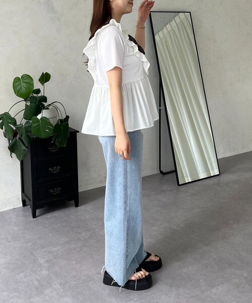 アシメフリルＴシャツ アシメフリルTシャツ | anRipply | ショップニュース | あべの