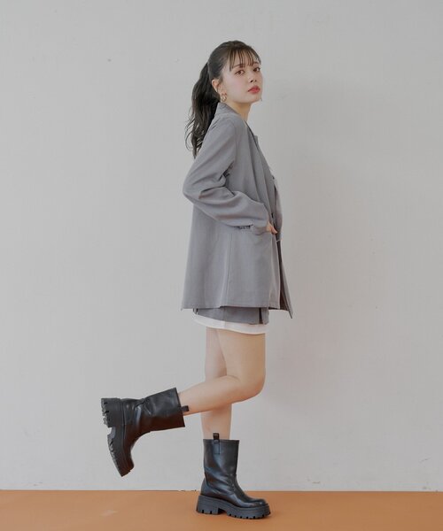 Chico（チコ）の「ルーズスーツジャケット（テーラードジャケット・レディース・アイボリー/グレー/ベージュ・FREE）」の10枚目の写真