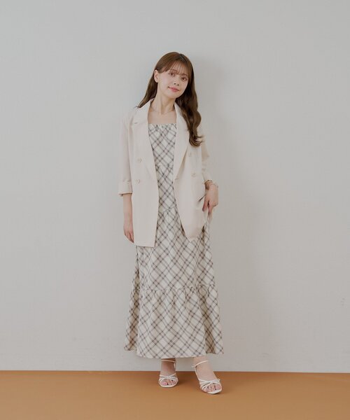 Chico（チコ）の「ルーズスーツジャケット（テーラードジャケット・レディース・アイボリー/グレー/ベージュ・FREE）」の14枚目の写真