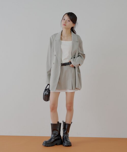 Chico（チコ）の「ルーズスーツジャケット（テーラードジャケット・レディース・アイボリー/グレー/ベージュ・FREE）」の21枚目の写真