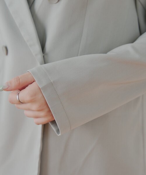 Chico（チコ）の「ルーズスーツジャケット（テーラードジャケット・レディース・アイボリー/グレー/ベージュ・FREE）」の4枚目の写真