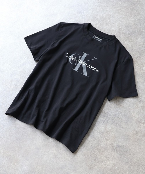 【関送無料】   カルバンクライン ロゴ 限定 Tシャツ Calvin Klein (カルバンクライン) ロゴプリント クルーネック