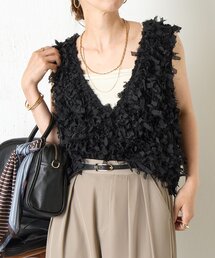 Jena espace merveilleux | リボンフリンジベスト(ベスト)