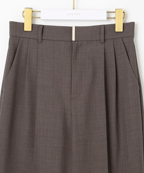 ANY SIS（エニィスィス）の「ウーステッドエステル ワイドパンツ（その他パンツ・レディース・ネイビー系/イエロー系/グレー系・X-LARGE）」の17枚目の写真