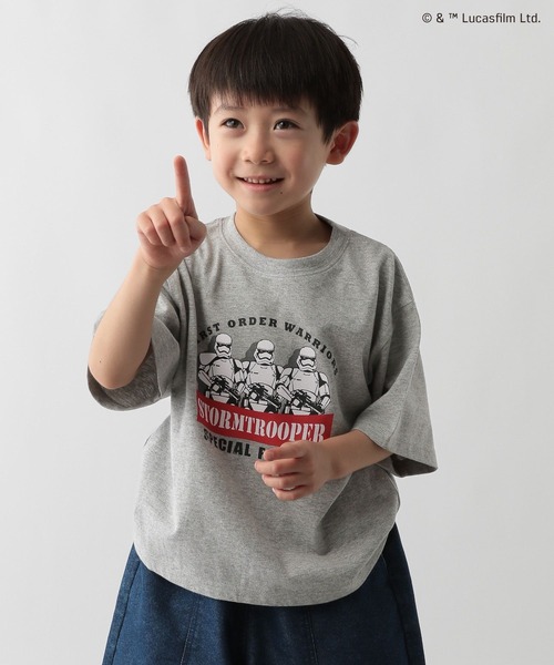 FOUND GOOD(ファウンドグッド)の「スターウォーズ/BプリントTEE5S(Tシャツ/カットソー・キッズ・ブラック/ホワイト系5/グレー系2・140cm/150cm/120cm/130cm)」の18枚目の写真