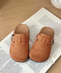 Bambin（ボンバン）の「【 Bambin / ボンバン 】 スエードタッチ クロッグシューズ（サンダル・キッズ）」