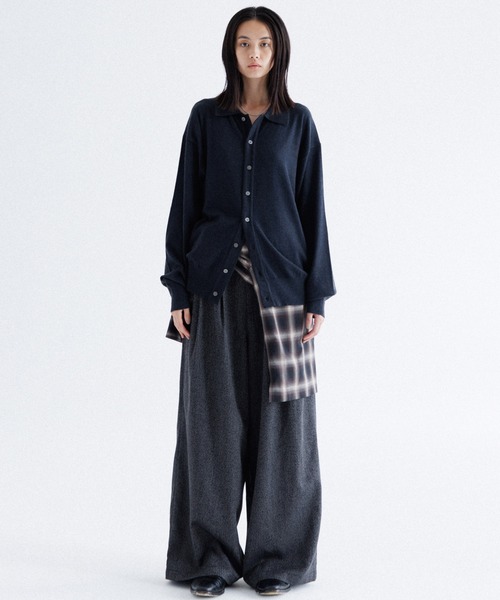 SINSS(シンス)の「Ombre cropped open collar shirt / オンブレクロップドオープンカラーシャツ(シャツ/ブラウス・メンズ・ブラック・MEDIUM/SMALL/X-SMALL/LARGE)」の7枚目の写真