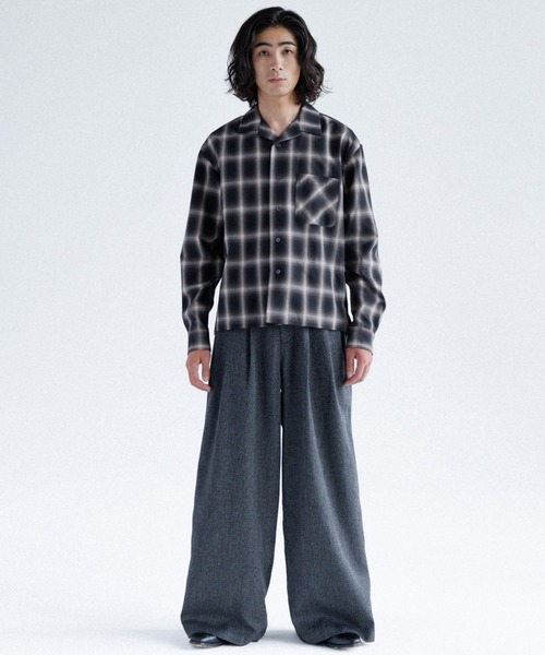 メンズウェア efflorescence open collar shirt メンズウェア efflorescence open collar shirt メンズウェア