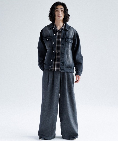 メンズウェア efflorescence open collar shirt Light Weight Open Collar Shirt(L(MEN) Blue/ブルー): F/CE.